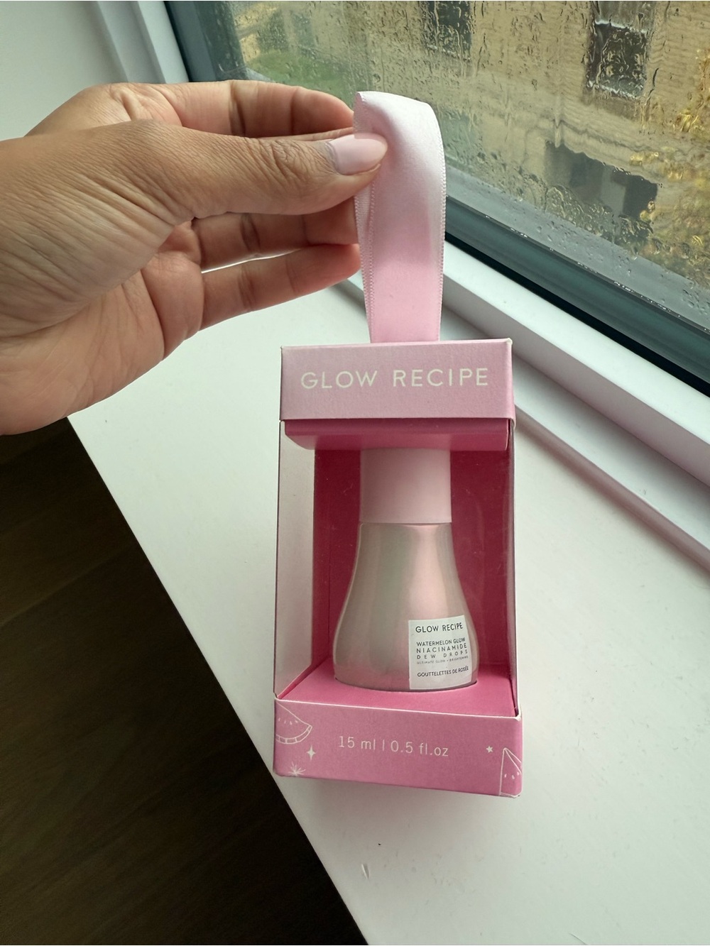 Glow Recipe Pink Holiday Ornament Serum Packaging